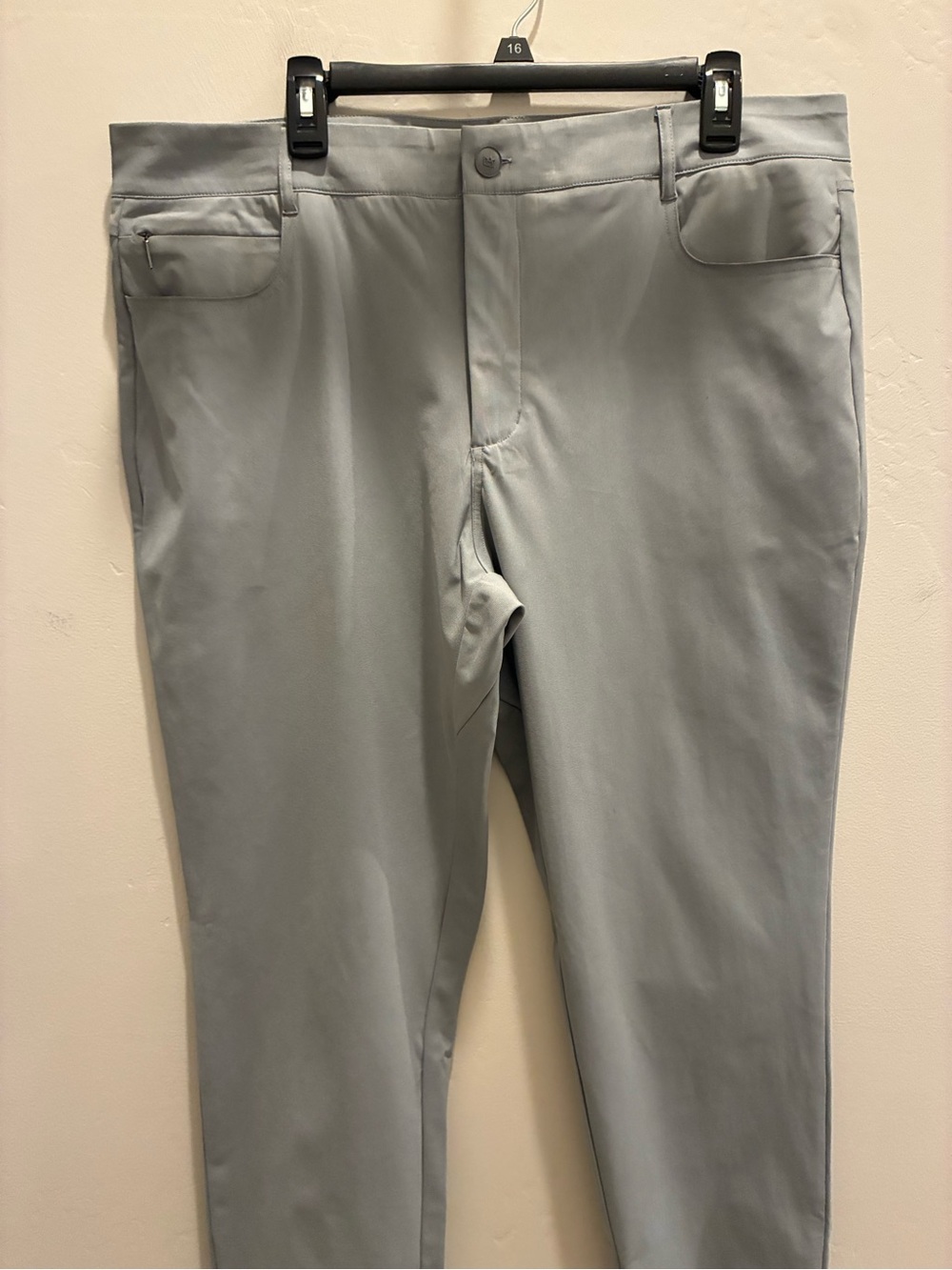 Modern Ambition Men's 5-Pocket Performance Pants Chinos Khaki grey 38x30